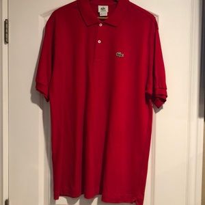 Red Lacoste Polo